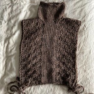 Morph Knitwear Wool Shoulder Warmer, O/S, Cliff Rock